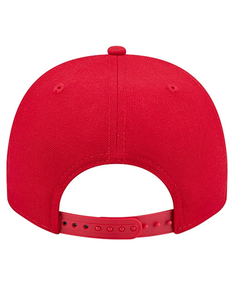 New Era Men's Scarlet San Francisco 49ers Local Play A-Frame 9FIFTY Snapback Hat