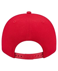 New Era Men's Scarlet San Francisco 49ers Local Play A-Frame 9FIFTY Snapback Hat