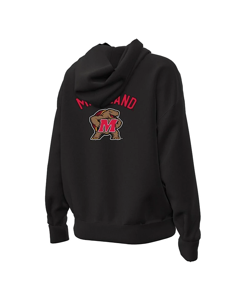 Under Armour Women's Black Maryland Terrapins Oversized Gameday Icon Hoodie