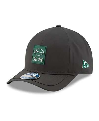 New Era Men's Charcoal New York Jets 2025 Sideline Cold Weather 9FORTY M-Crown Adjustable Hat