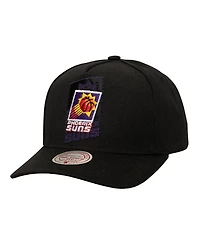 Mitchell & Ness Men's Black Phoenix Suns Tilted Pro Pinch Adjustable Hat