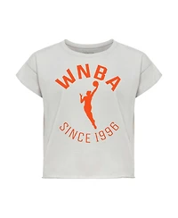 Sportiqe Women's Gray Wnba Cropped Genuine Issue Collection Alana T-Shirt