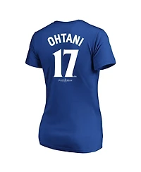 Fanatics Women's Shohei Ohtani Royal Los Angeles Dodgers 2025 World Series Plus Size Name Number T-Shirt