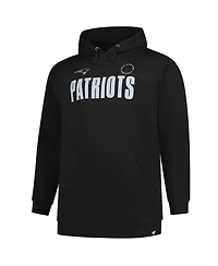 Fanatics Men's Black New England Patriots Big Tall Chip Shot Hoodie