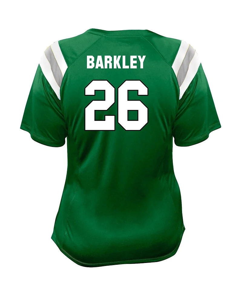 Fanatics Women's Saquon Barkley Kelly Green Philadelphia Eagles Plus Name Number Raglan Lace V-Neck T-Shirt