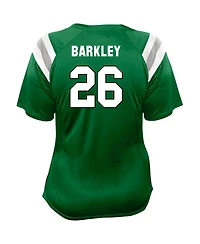 Fanatics Women's Saquon Barkley Kelly Green Philadelphia Eagles Plus Name Number Raglan Lace V-Neck T-Shirt