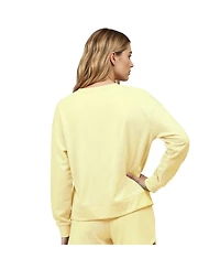 Concepts Sport Women's Yellow Pittsburgh Penguins Tonal Pullover Tri-Blend Sweatshirt