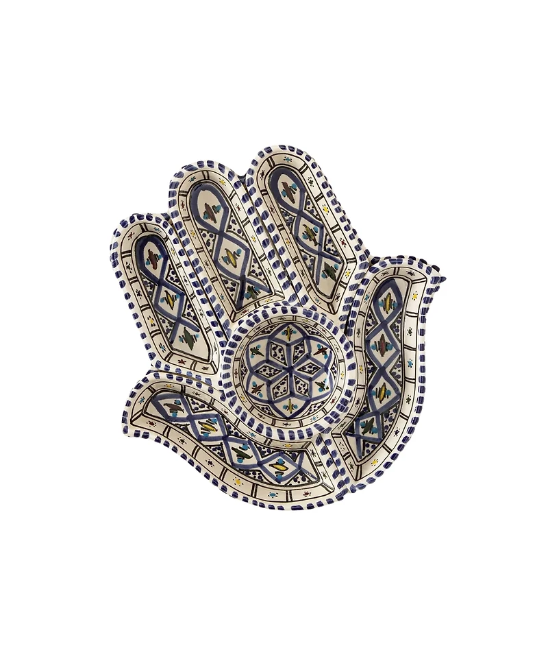 Uncommon Goods Hamsa Mezze Stoneware Server