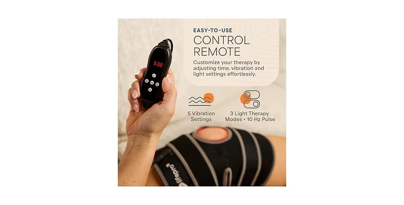 LifePro Adjustable Red & Near Infrared Light Therapy Knee Brace for Pain Relief & Faster Recovery