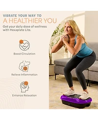 Lifepro Compact Vibration Plate Exercise Machine - Mini Full Body Platform for Lymphatic Drainage & Pain Relief