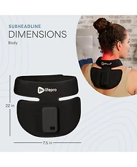 LifePro Compact Red Light Therapy Device for Neck - Rechargeable & Portable Near Infrared Therapy with Multiple Settings