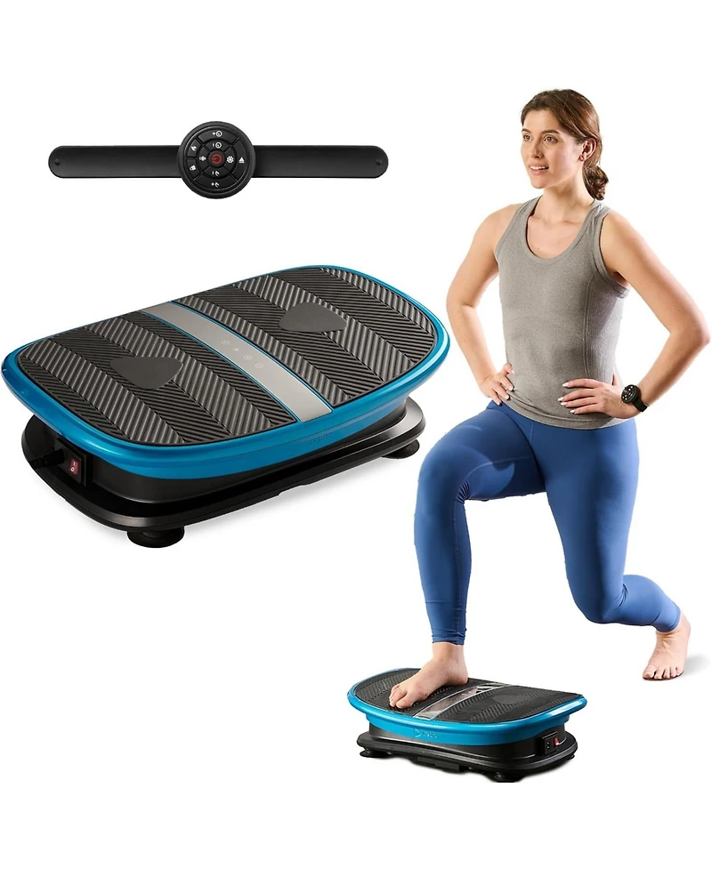 Lifepro Voice Controlled Vibration Plate – Whole Body Vibration Platform with Curved Ergonomic Design – Supports Lymphatic Drainage, Mus