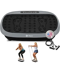 Lifepro HexaPlate Lite Vibration Plate – Full Body Workout Platform with Magnetic Acupoints for Muscle Toning, Recovery & Lymphatic Drainage