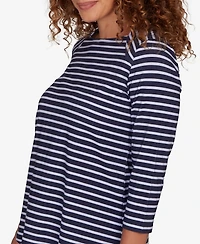 Ruby Rd. Petite Classic Marine Stripe Knit Top