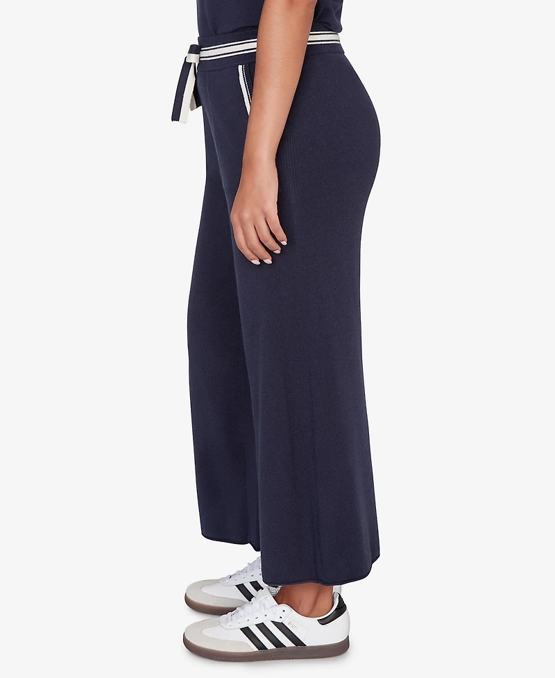 Ruby Rd. Petite Wide Leg Cropped Lounge Pant