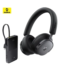 Baseus Inspire XH1 Wireless Headphones Bundle with 10,000mAh Power Bank, Adaptive Noise Cancelling, Hi-Res Over-Ear