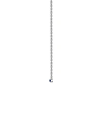 Macy's Lab-Grown Sapphire (5/8 ct. t.w.) Necklace in Sterling Silver (also in Multi-Stone)