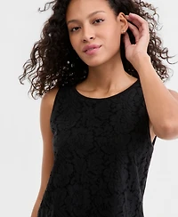 Liverpool Los Angeles Women's Sleeveless Lace Knit Top