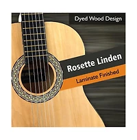 Pyle 36" 3/4 Scale Classic Guitar Kit with Digital Tuner & Accessories - PGACLS82