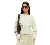 Lioness Women's Sundown Crewneck Cardigan Sweater