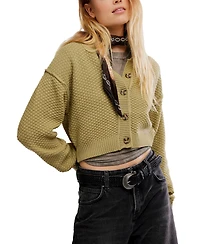 Free People Women's Lila Slouchy Cropped Cardigan