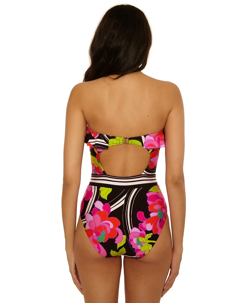 Trina Turk Women's Bougainvillea Ruffle Detail One-Piece Swimsuit