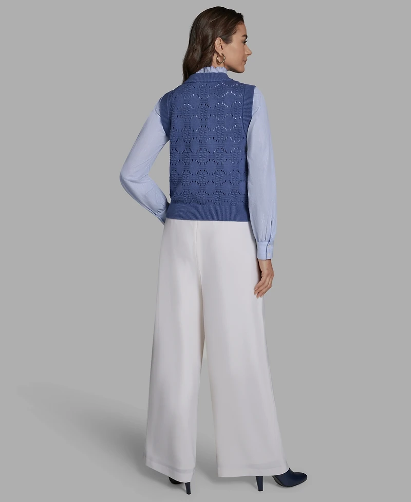 Bcbg Women's Crewneck Sleeveless Sweater