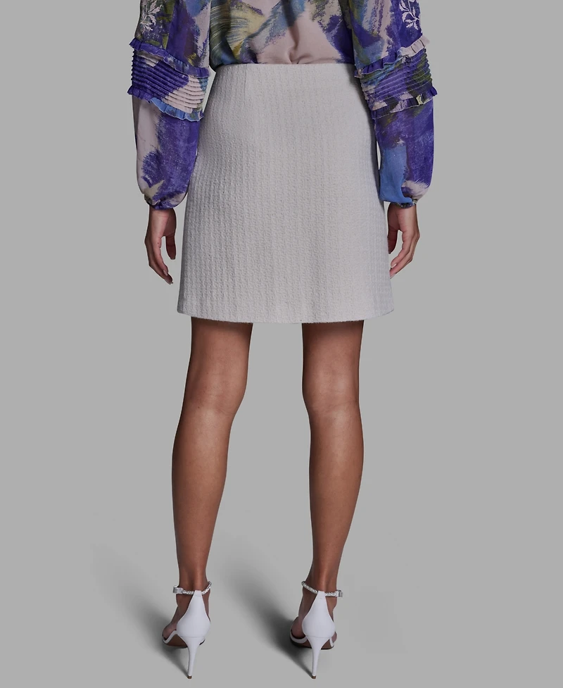 Bcbg Women's Button Detail Pleated Mini Skirt