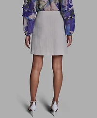 Bcbg Women's Button Detail Pleated Mini Skirt