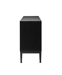 Baez Modern Storage Cabinet with Herringbone Patterns