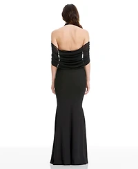 Dress the Population Women's Halter Neck Long