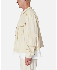 mnml Men's Brushed Twill Cargo Jacket.