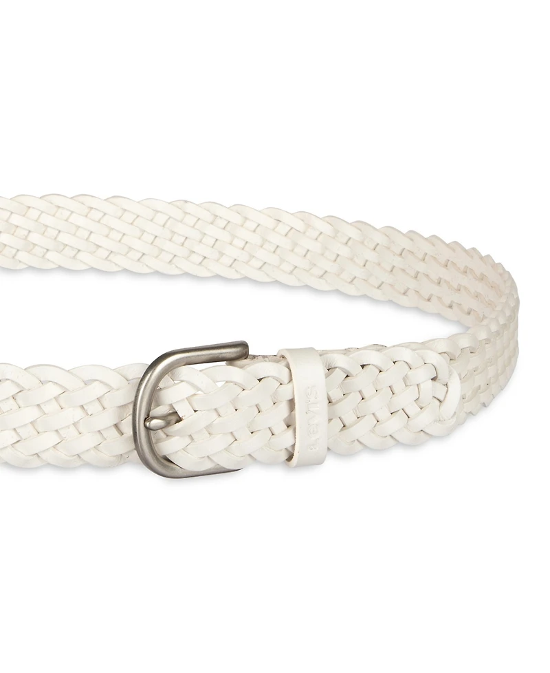 Levi's Women's Fully Adjustable Leather Braided Belt