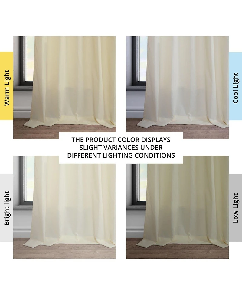 Half Price Drapes Dobby Linen Curtain