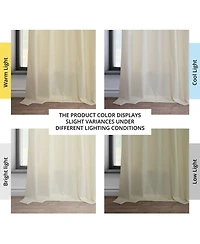 Half Price Drapes Dobby Linen Curtain