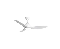 Sofucor 52-inch Modern White 3-Blade Ceiling Fan with Six Speed Remote Control and Timing Function for Indoor