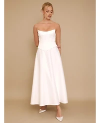 Six Stories Women's Bandeau Satin Corset Dress