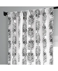 Half Price Drapes Sago Floral Printed Cotton Room Darkening Curtain