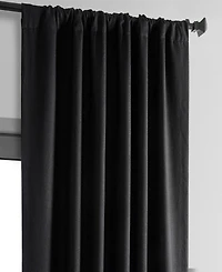 Half Price Drapes Millennial Grey Thermal Cross Linen Weave Blackout Curtain