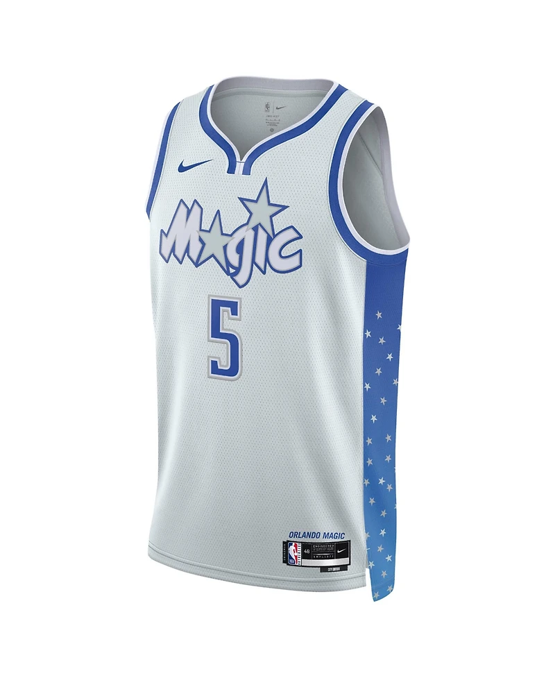 Nike Men's and Women's Paolo Banchero Silver Orlando Magic 2025/26 City Edition Swingman Jersey
