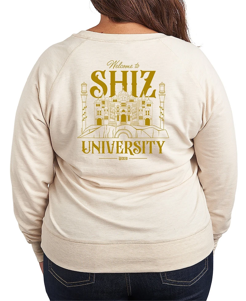 Hybrid Apparel Plus French Terry Long Sleeve Pullover Top