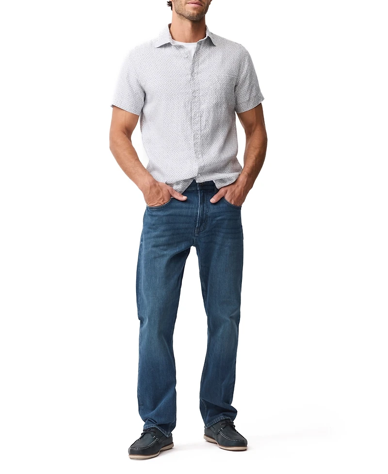 Rodd & Gunn Men's Short-Sleeve Featherson Linen Shirt