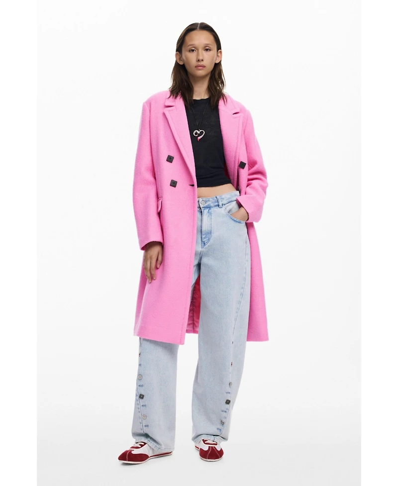 Desigual Women's Double-breasted coat with buttons