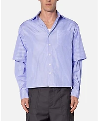 mnml Men's Double Layer Pinstripe Shirt