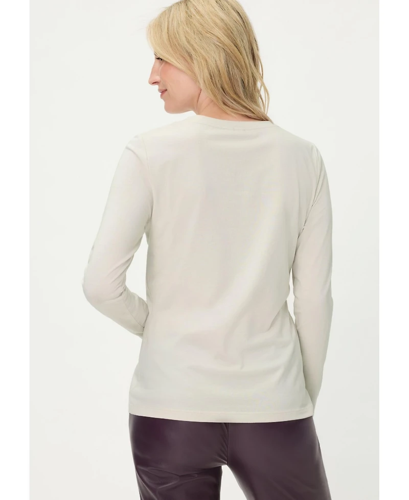 Olsen Women's Rhinestone Trim T-Shirt