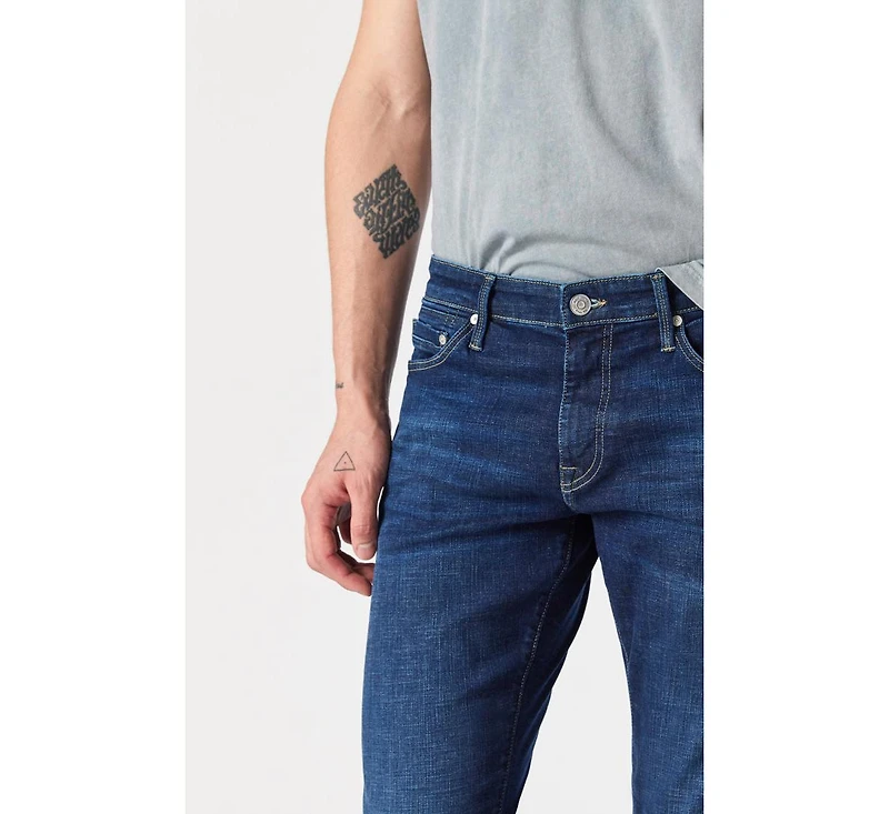 Mavi Men's Jake Slim Leg Mid Blue Move