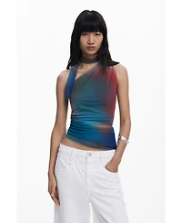 Desigual Women's Knot neckline T-shirt