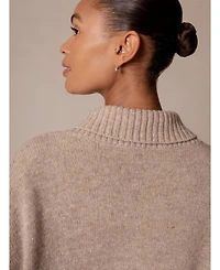 Celtic & Co. Women's Shawl Collar Slouch Sweater