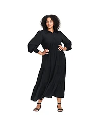 Avenue Women's Plus Shiloh Tiered Maxi Dress