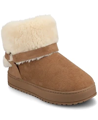 Journee Collection Women's Thada Round Toe Slipper Booties